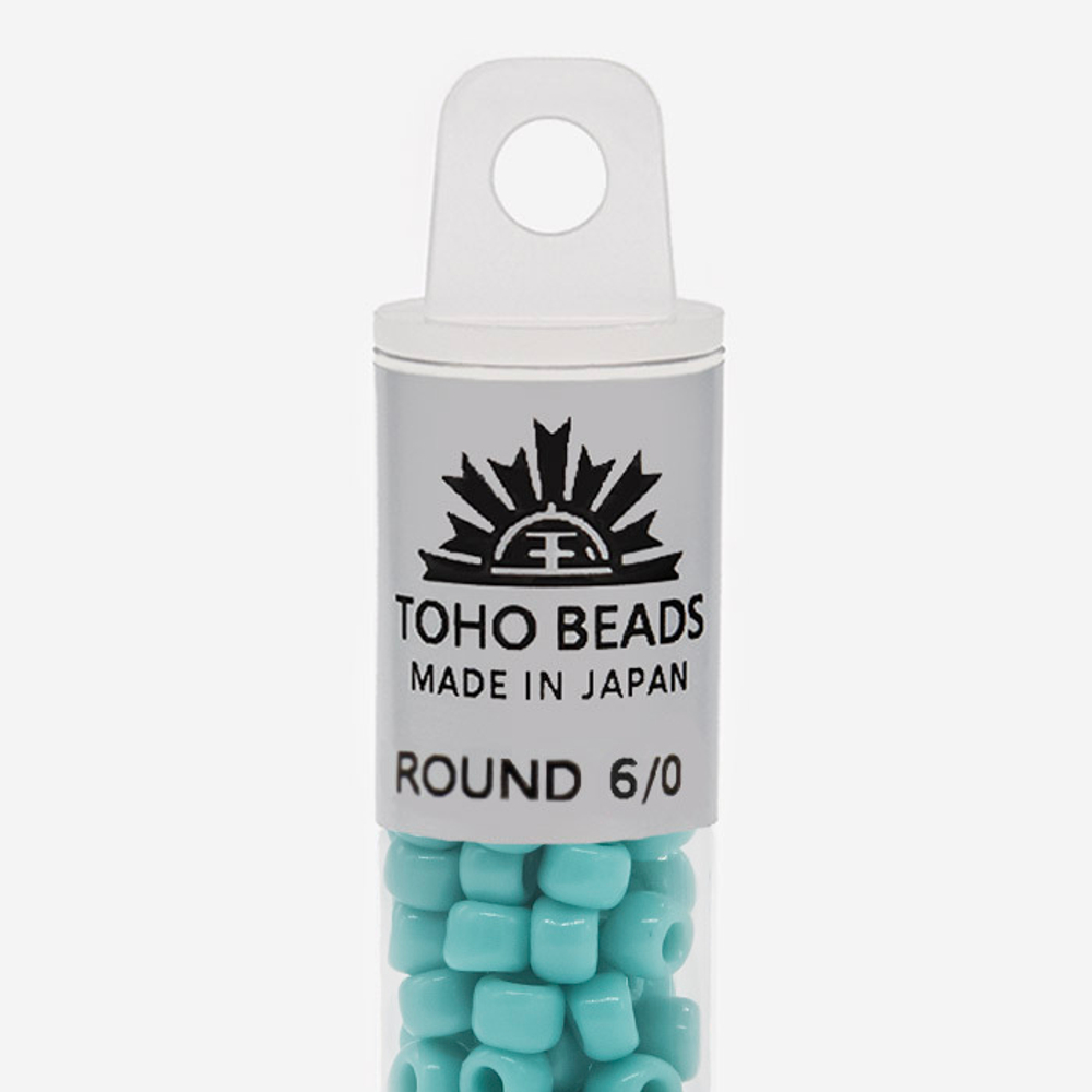 Японский бисер TOHO Round 6/0 (№55), непрозрачный глянцевый
