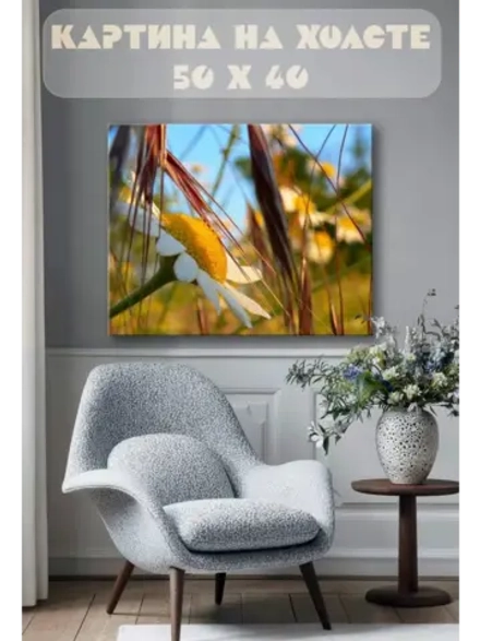 Картина на стену 40 X 50 Ромашки