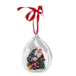 GAEM Украшение новогоднее "Капля" (блок из 6 шт), L8 W7 H10,5 см, 4в.