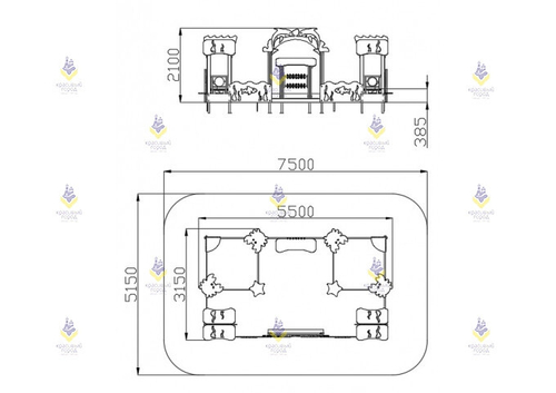 Песочный дворик «Морская сказка»