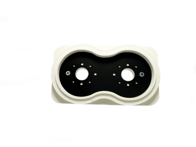 Платформа теневая чёрная круг DUO под светильник Art GU10 160х90х20мм