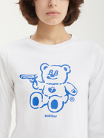 Женский Лонгслив Badbear Crop White