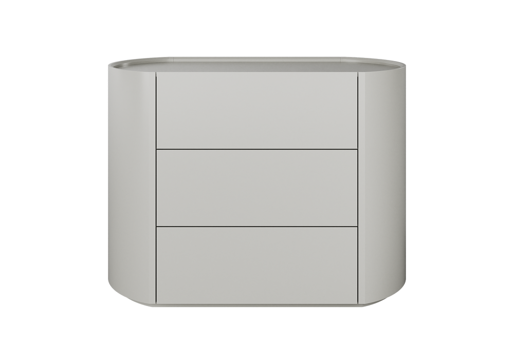 Комод Lagom 3 ящика ширина 100 см (серо-бежевый)