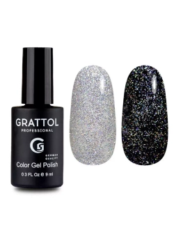 Гель лак для ногтей Grattol Opal Silver 9мл