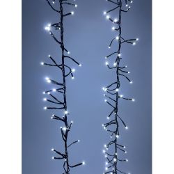 ENIN - GC ЭРА Гирлянда LED Нить Мишура 3,9 м зеленый провод, холодный свет, 220V