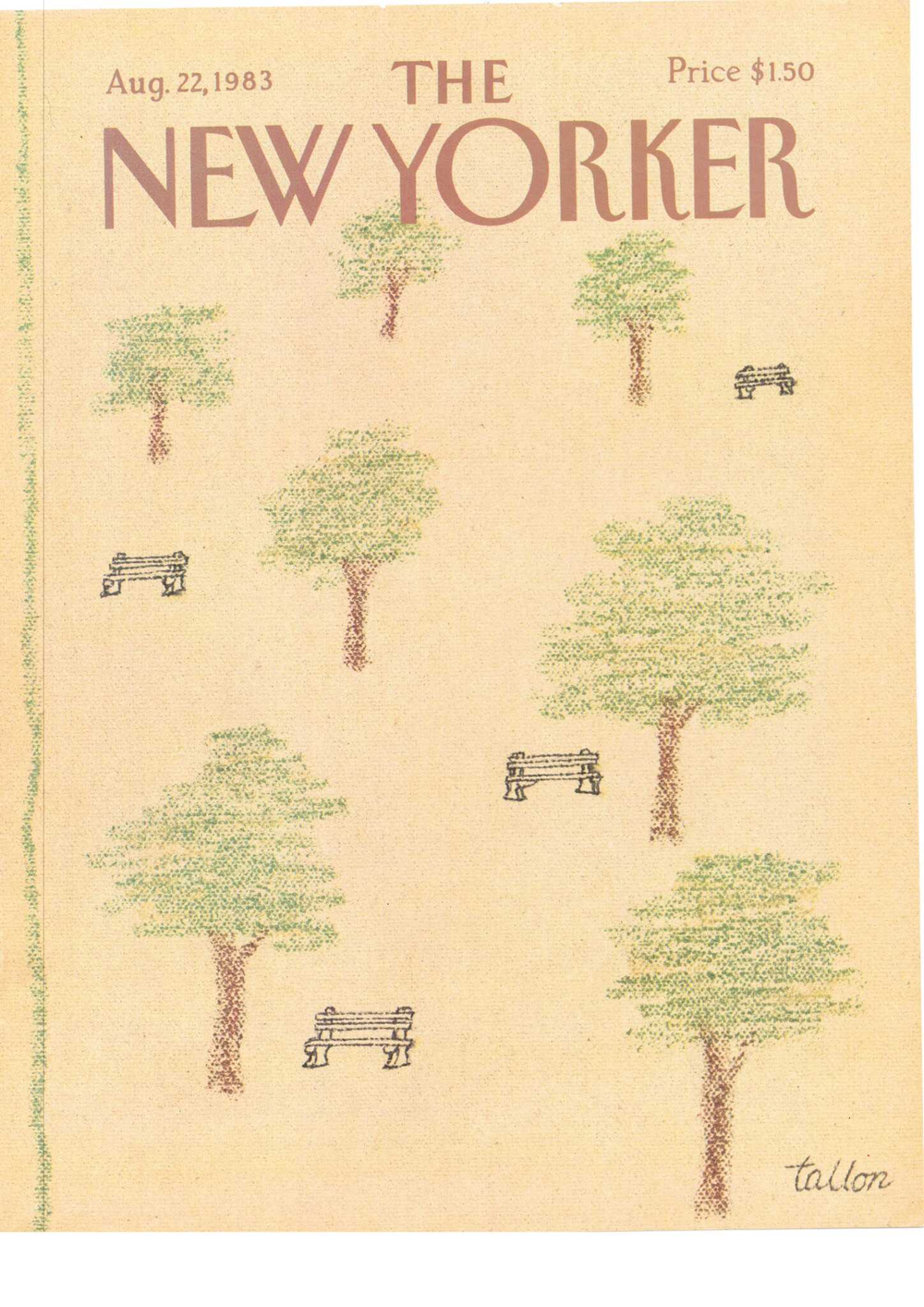 Журнал The New Yorker 22-08-1981, обложка