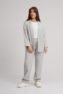 Жакет женский 3619зпа, серый лен #38СЛ043619зпа