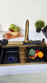 Многофункциональная кухонная мойка из нержавеющей стали BZ9953QH цвета Графит