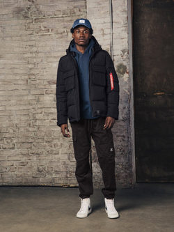 Куртка утепленная мужская ALPHA INDUSTRIES HOODED PUFFER JACKET