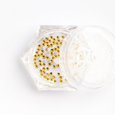 1134 Стразы стеклянные Gold Yellow SS3 (1,3 мм) 100 шт