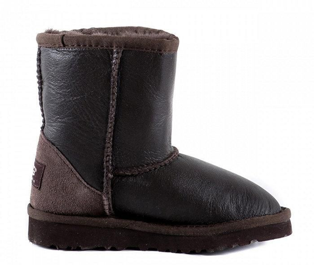 Ugg Kids Classic Short Metallic Chocolate