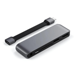 USB-Хаб Satechi Mobile Pro SD (USB-C) (ST-MPHSD) Подключение: коннектор USB-C. Порты: USB-C (PD 60 Вт), USB-A 3.2 Gen 1, microSD UHS-I, SD UHS-I, HMDI (до 4K 60 Гц), разъём 3,5 мм