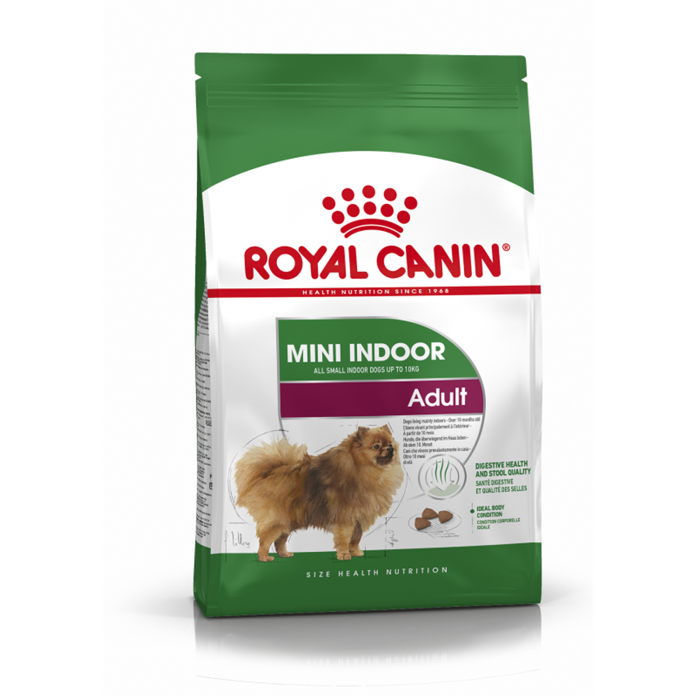 Royal Canin Mini Indoor Adult Мини Индор Эдалт Корм сухой для взрослых собак мелких пород в возрасте от 10 месяцев живущих в помещении 3кг