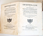 "Орнитология или метод, содержащий разделение птиц на отряды. (Ornithologie ou methode contenant la division des oiseaux en ordres)". Mathurin-Jacques Brisson (Матюрен-Жак Бриссон). 0г.