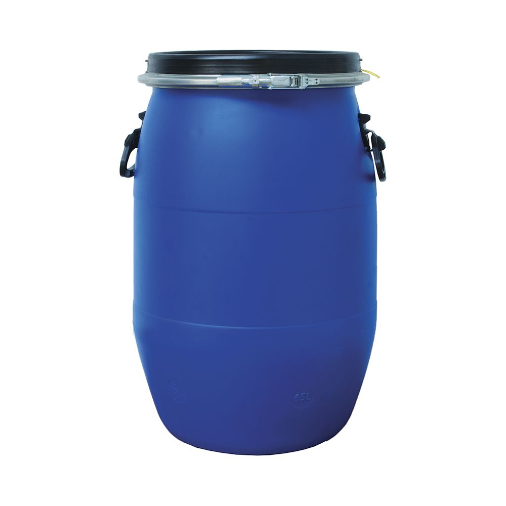 Бочка пластиковая Родемос, с ручками и хомутом, 65 л, 30185