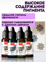 Набор чернил для скрапбукинга «Сет 1» 4 шт по 15 мл