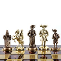 Manopoulos Шахматы бронзовые Рыцари Средневековья