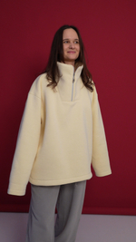 Свитшот "анорак"из футера с начесом