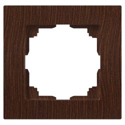 Рамка для розеток и выключателей Intro Accent 6-501-10 на 1 пост, СУ, венге | Intro