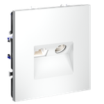 Розетка телевизионная встраиваемая VOLTUM S70 TV+RJ45 кат. 6, (белый матовый)