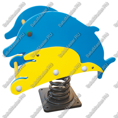 Детская качалка для игровых комнат, площадок "Дельфины"