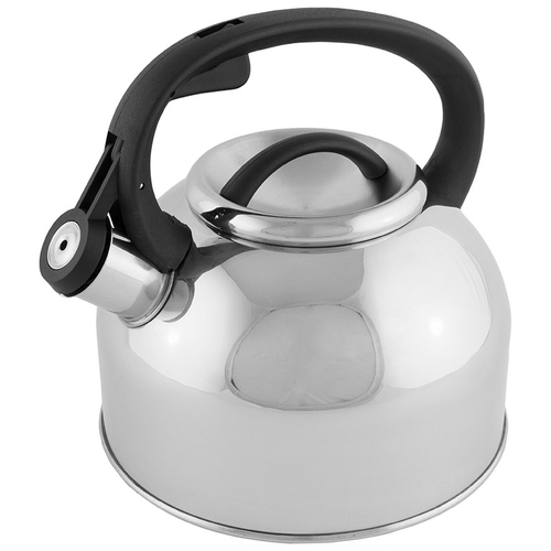 Чайник из нерж стали со свистком "Arte" (зеркальная полировка) 2.5л