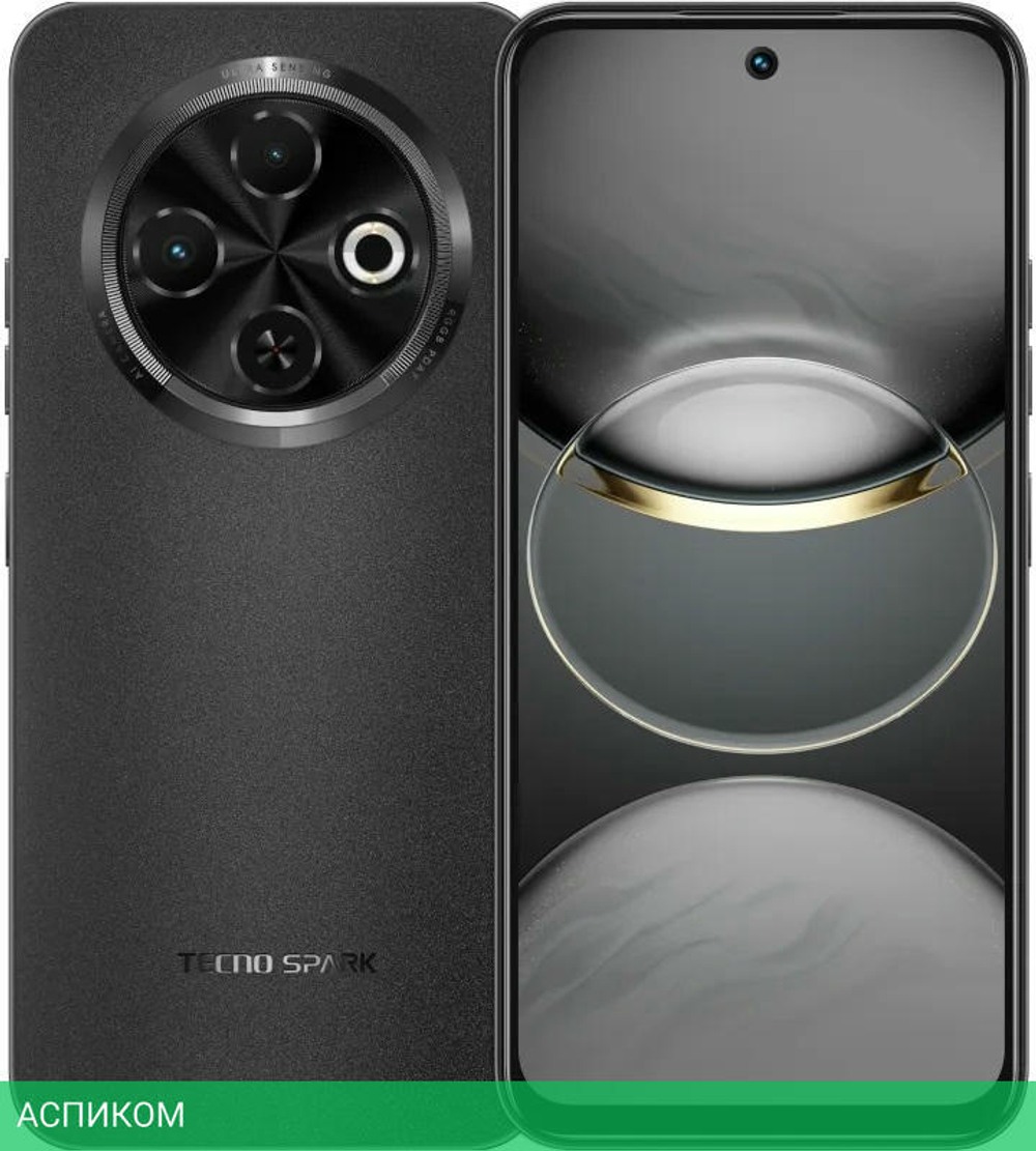Смартфон Tecno Spark 30C 6GB/128GB Orbit Black (KL5n)