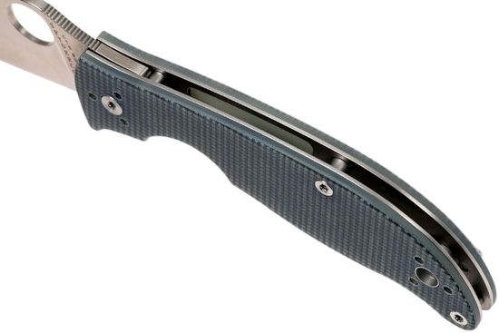 Складной нож Spydercо Polestar 220GPGY c клинком из стали CTS-BD1, рукоять G10