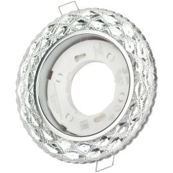 DK LD24 SL/WH Светильник ЭРА декор cо светодиодной подсветкой Gx53, прозрачный | Встраиваемые LED светильники