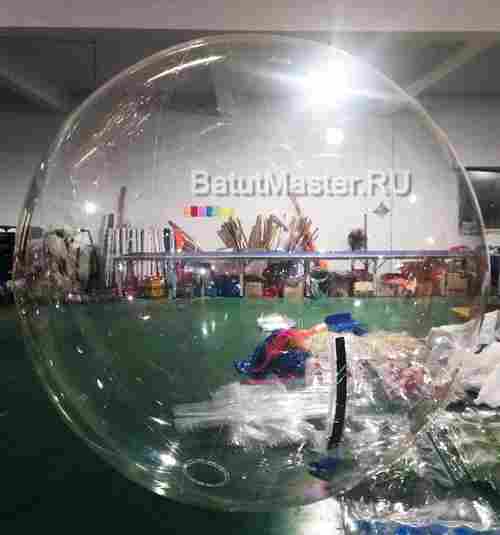 Бизнес-набор: Бассейн 6*6 м (1 шт), Водный шар ТПУ (2 шт), Водный роллер ТПУ(1 шт),насос (1 шт)