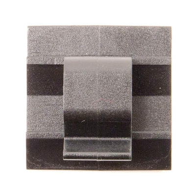 Клипса самоклеящаяся для кругл.кабеля,черная, 12.3х8х12