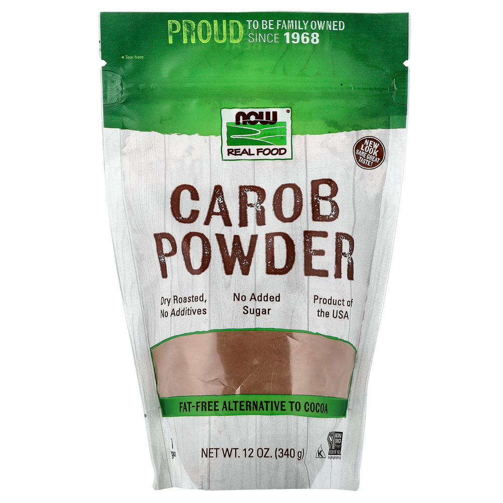 NOW Foods, Real Food, порошок рожкового дерева, 340 г (12 унций)
