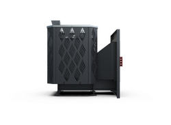 Банная печь Душа- 15 Сетка Лист Ивы Закрытая Каменка панорама