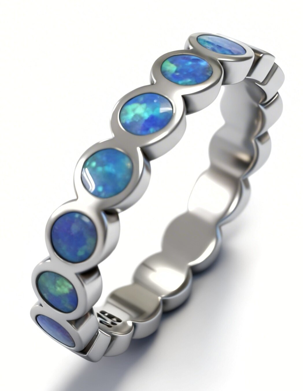 Ювелирное кольцо из серебра 925 пробы,вставка опал синтетический