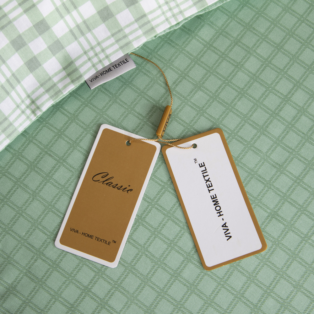 Комплект постельного белья Делюкс Сатин 100% хлопок на резинке LR424