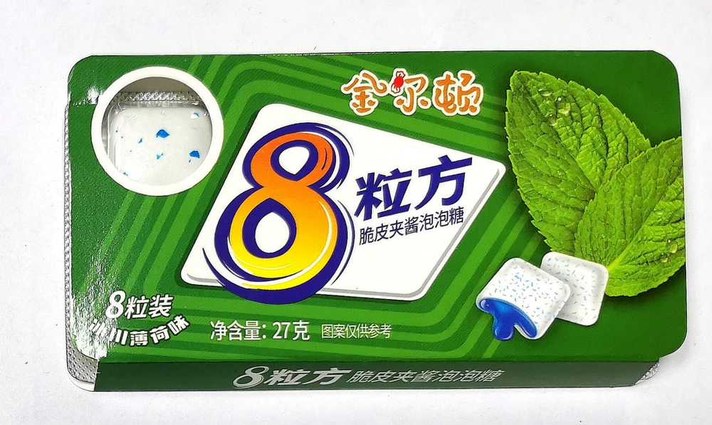 Жевательная резинка 8 МЯТА  в блистере 27гр