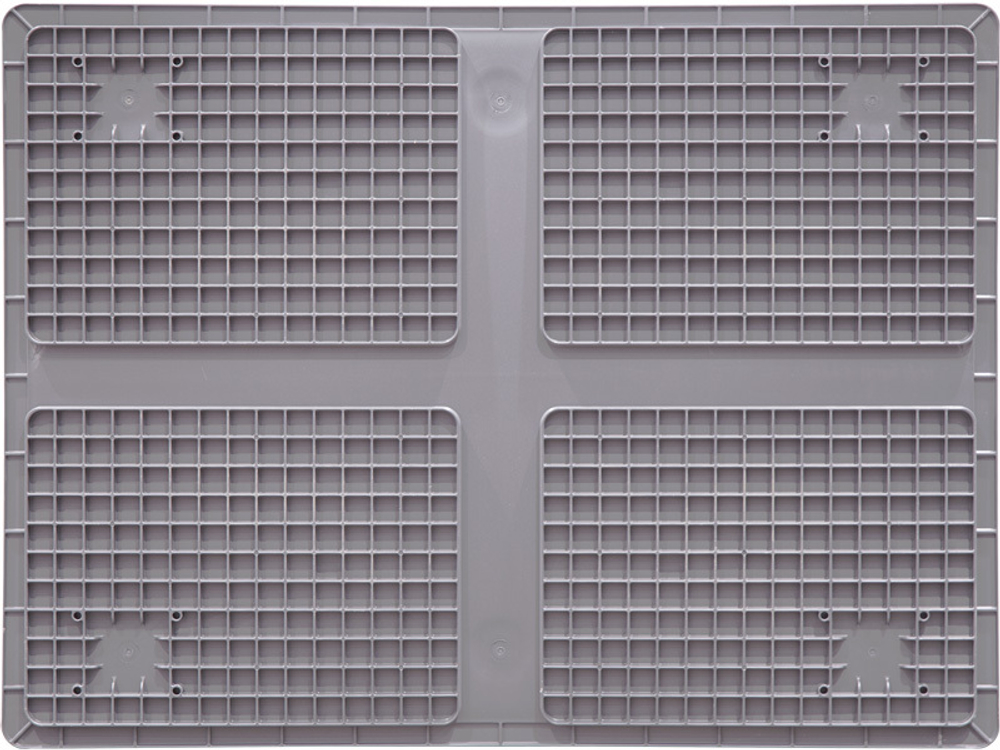 Ящик сплошной 800×600×120 мм, объем 57.6 л., арт.: SPK 8611, серый, код: 24289