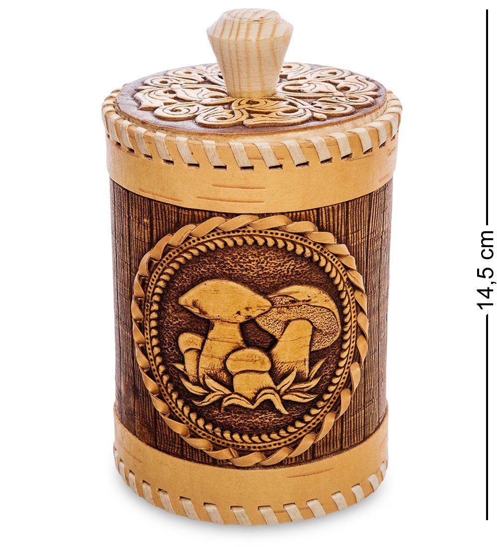 BST-317/ 1 Туесок «Грибы» ср. (береста)