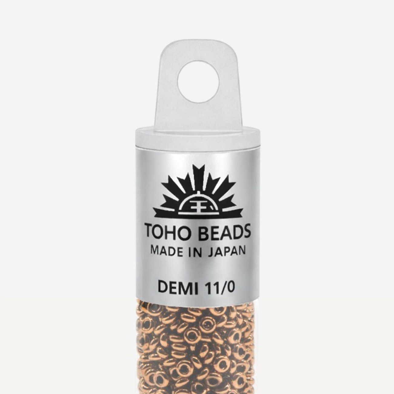 Японский бисер TOHO Demi 11/0 (№221), металлизированный, непрозрачный глянцевый