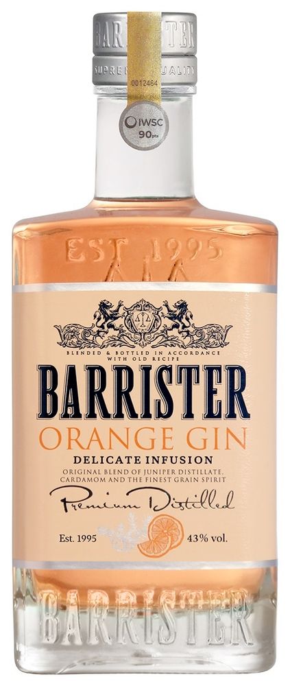 Джин Барристер Оранж 0,7 43% ООО Группа ЛАДОГА Россия