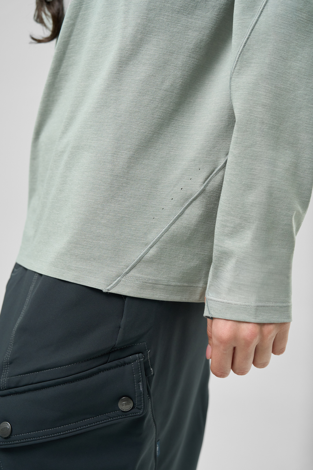 Лонгслив Nothomme Blue Monte Breathable Long Sleeve "Lichen Green"