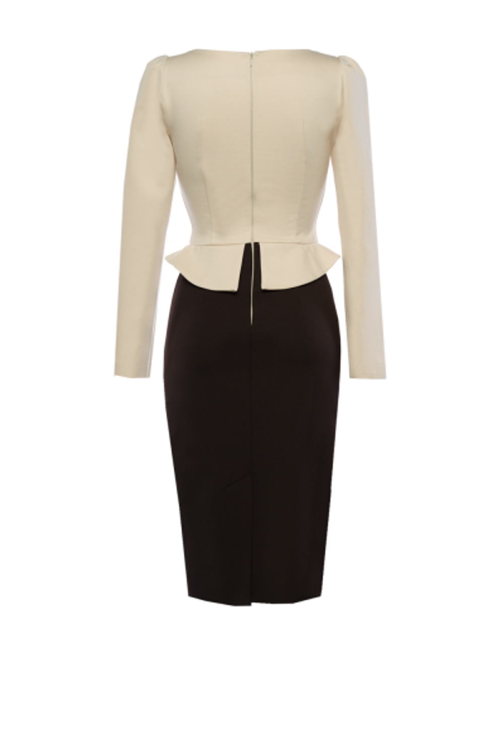 Платье футляр с баской 01-18FW