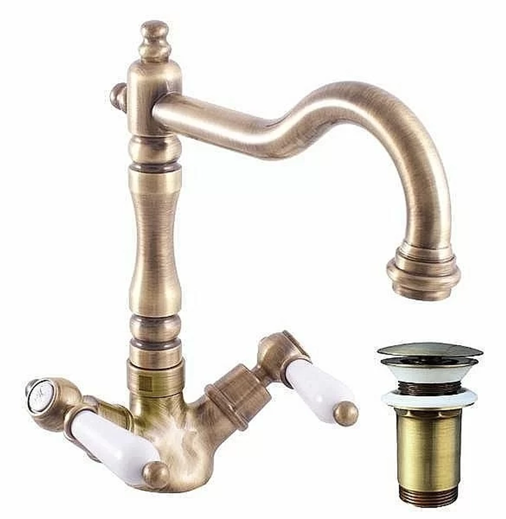 Смеситель для раковины Rav-Slezak MORAVA RETRO MK521.5/8SM
