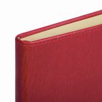 Блокнот А5 (148х218 мм), BRAUBERG "Income", 128 л., гладкий кожзаменитель, клетка, красный, 125209