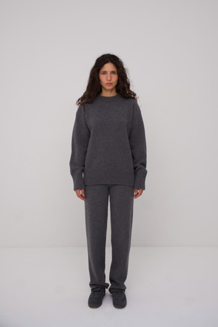 Брюки вязаные из мериноса и кашемира