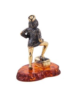 Народные промыслы AM-3699 Фигурка «Медсестра» (латунь, янтарь)