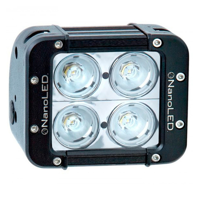 Фара светодиодная NANOLED 40W, 4 LED CREE X-ML, в два ряда, узкий луч, 116*100*93 мм
