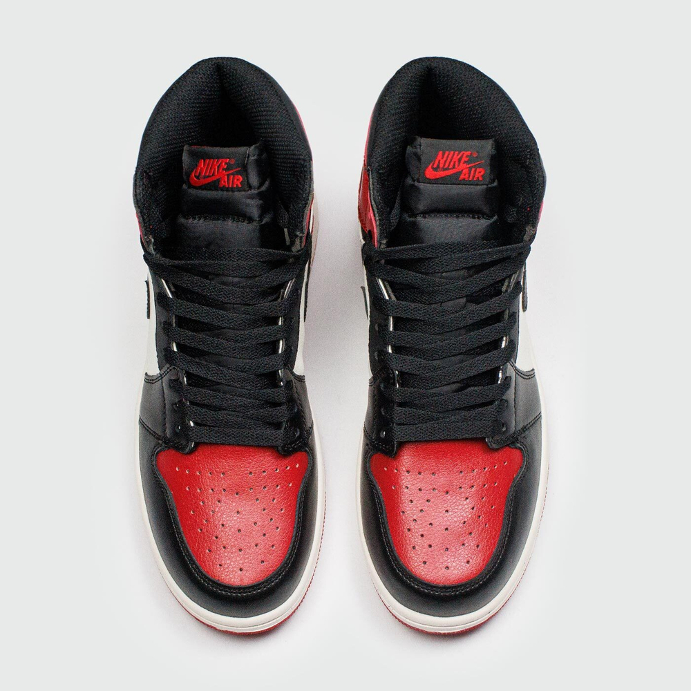 Кроссовки Nike Air Jordan 1 Bred Toe 2018 new