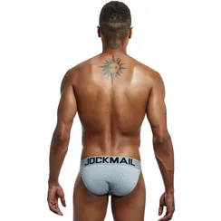 Мужские трусы танга серые JOCKMAIL JM3022-3