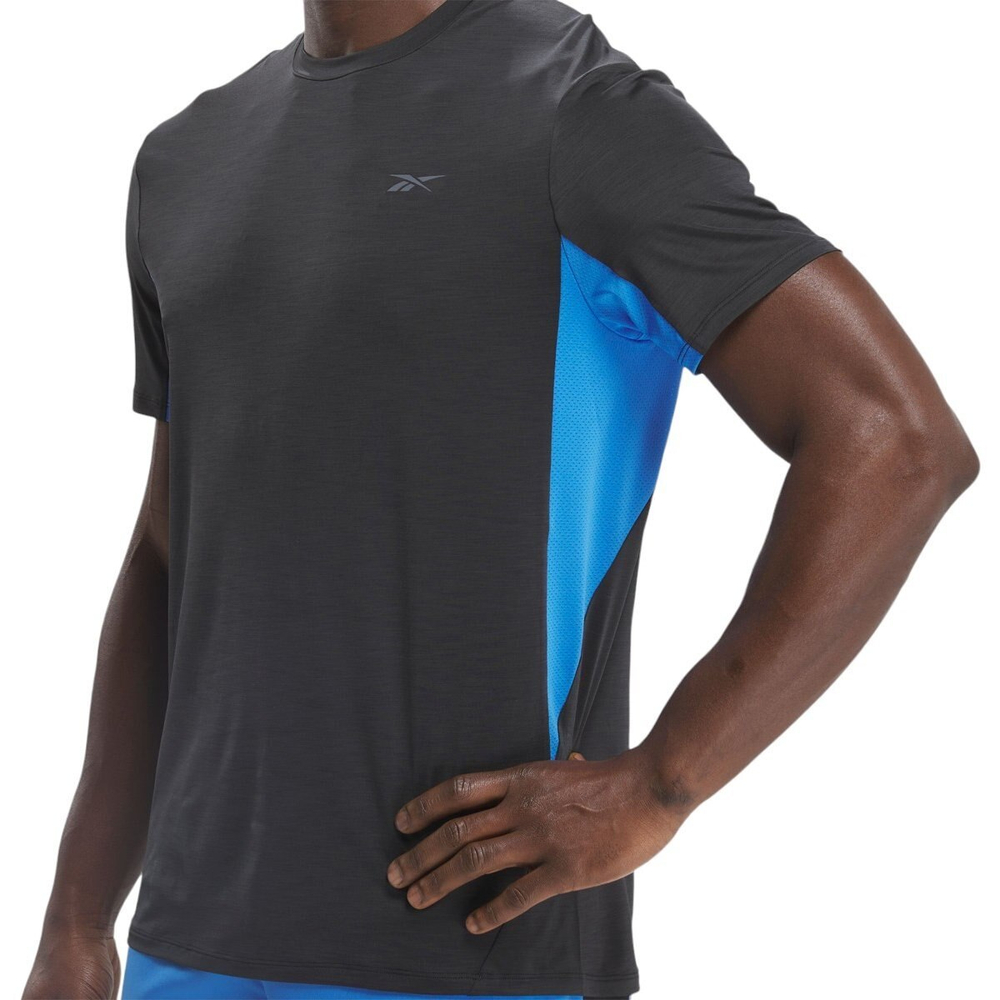 Футболка мужская Reebok CHILL ATHLETE 2.0 (Черно-Синяя)